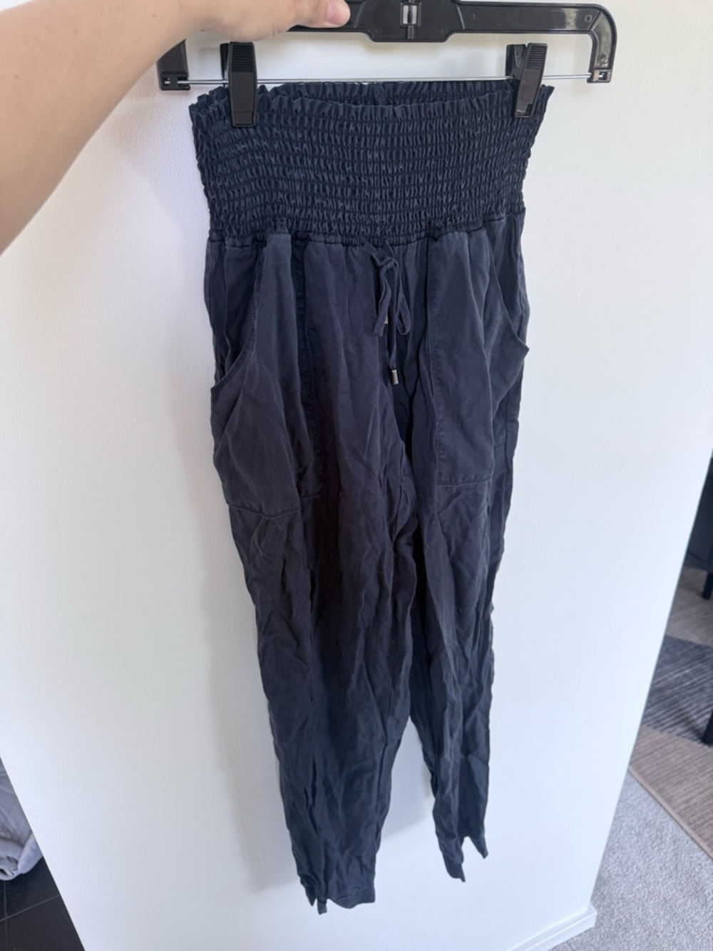 Ripe Maternity Tencel Navy Blue Cargo Pants
